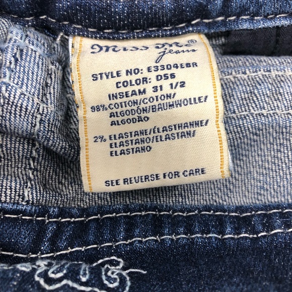 Miss Me Mid-Rise Easy Boot Stretch Blue Jeans - Picture 7 of 7